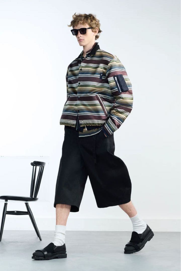 パンツ 26ss 3 sacai cotton chino pants shorts