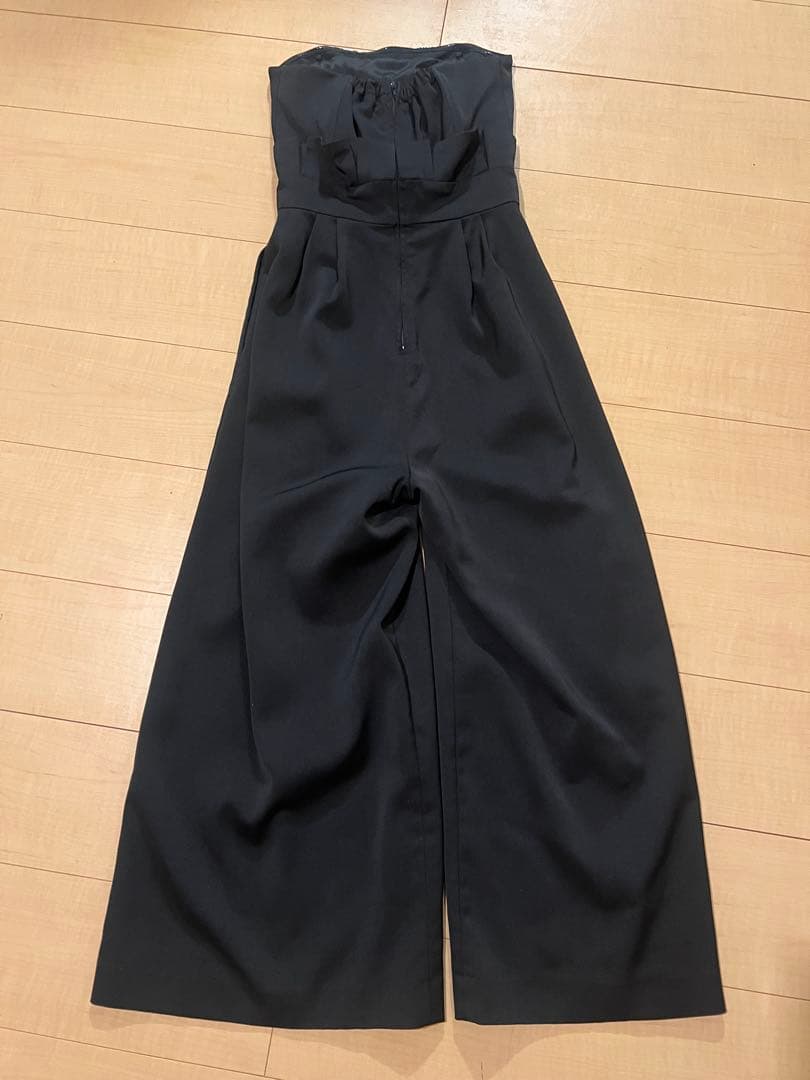 【美品】 ラグナムーン　ハイウエストワイドパンツドレス（黒）セット　S