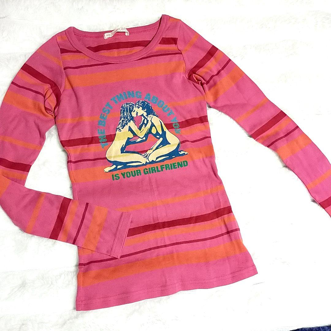 ヒステリックグラマー　ガールズ柄ボーターカットソー　２０００年代