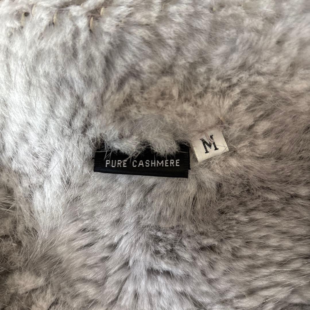 グレー フリル付きファーショートジャケット