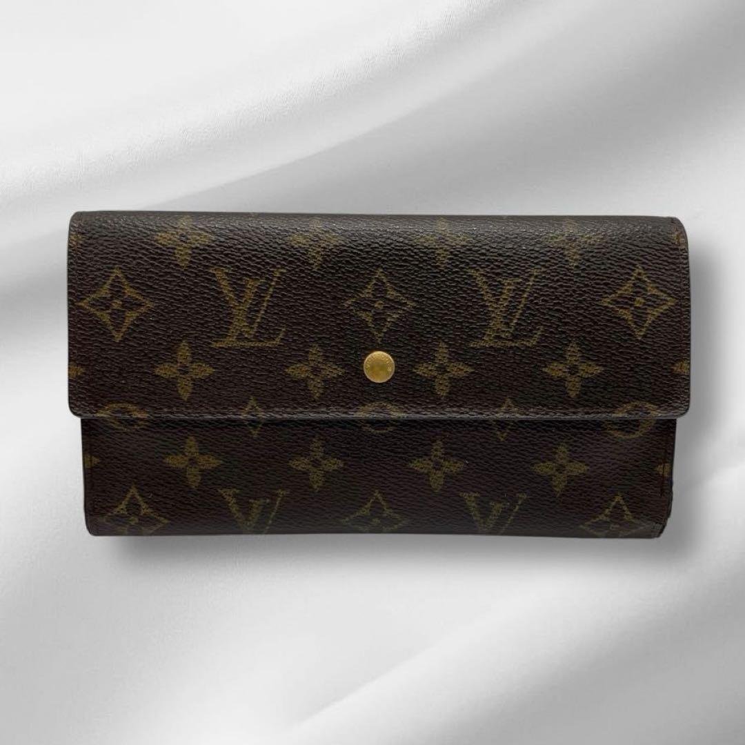【良品】 ルイヴィトン モノグラム インターナショナル 長財布 w5