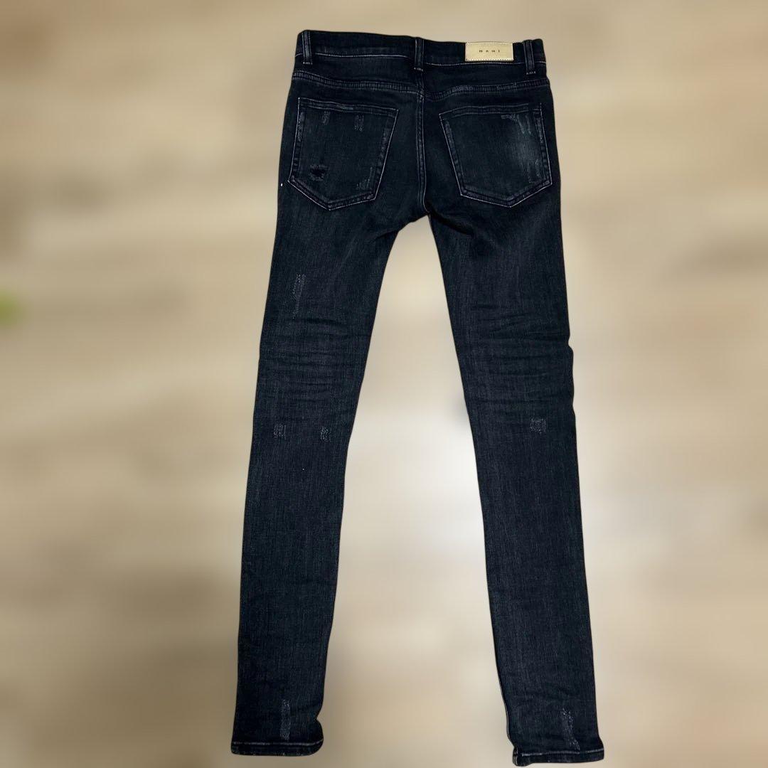 mnml ダメージ加工 スキニーデニム28
