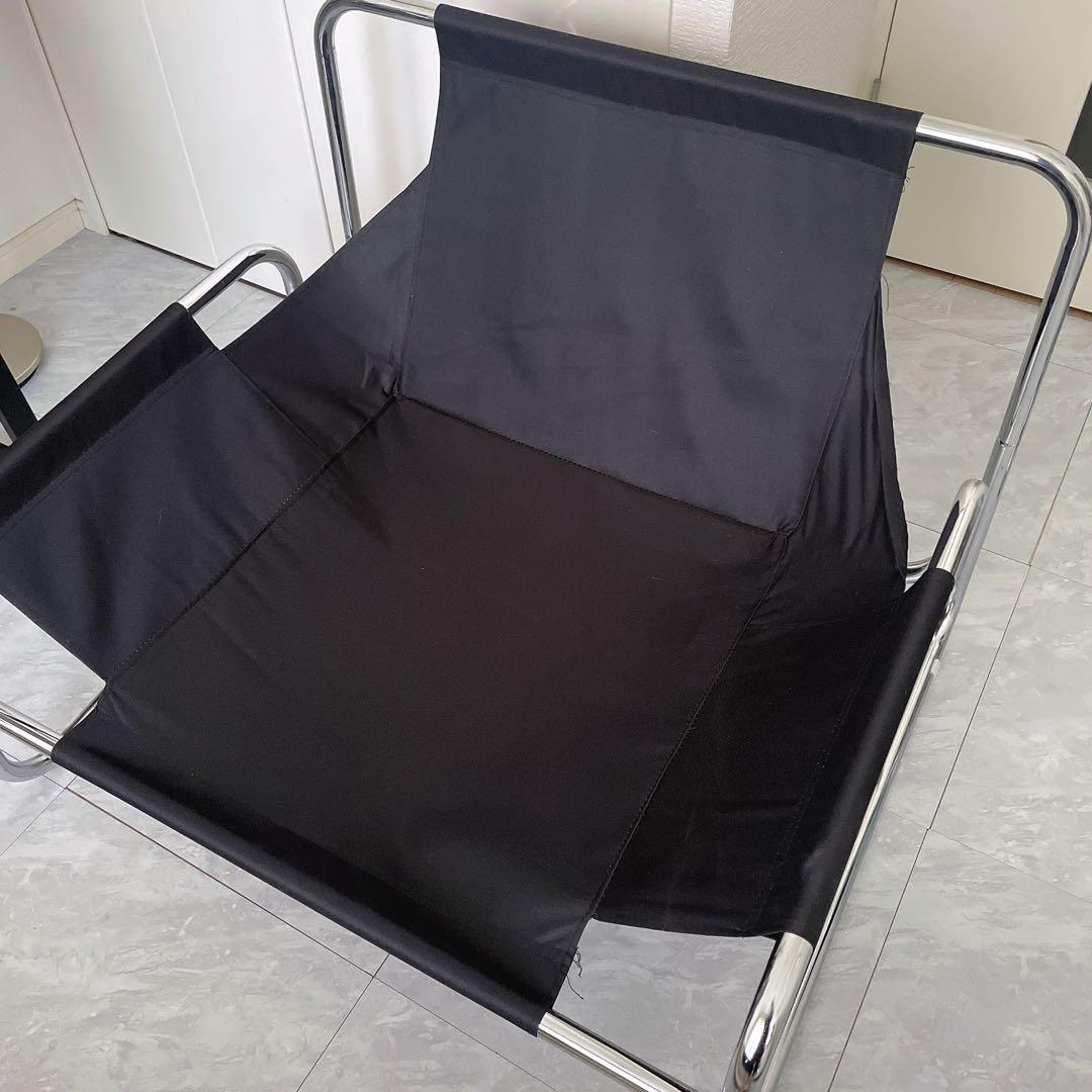 【美品】1人掛けソファ/シルバーフレーム/ブラック