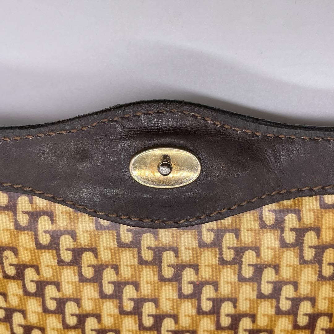 ●GUCCI クラッチバッグ●シェリーライン スエード グッチ レザー オールド