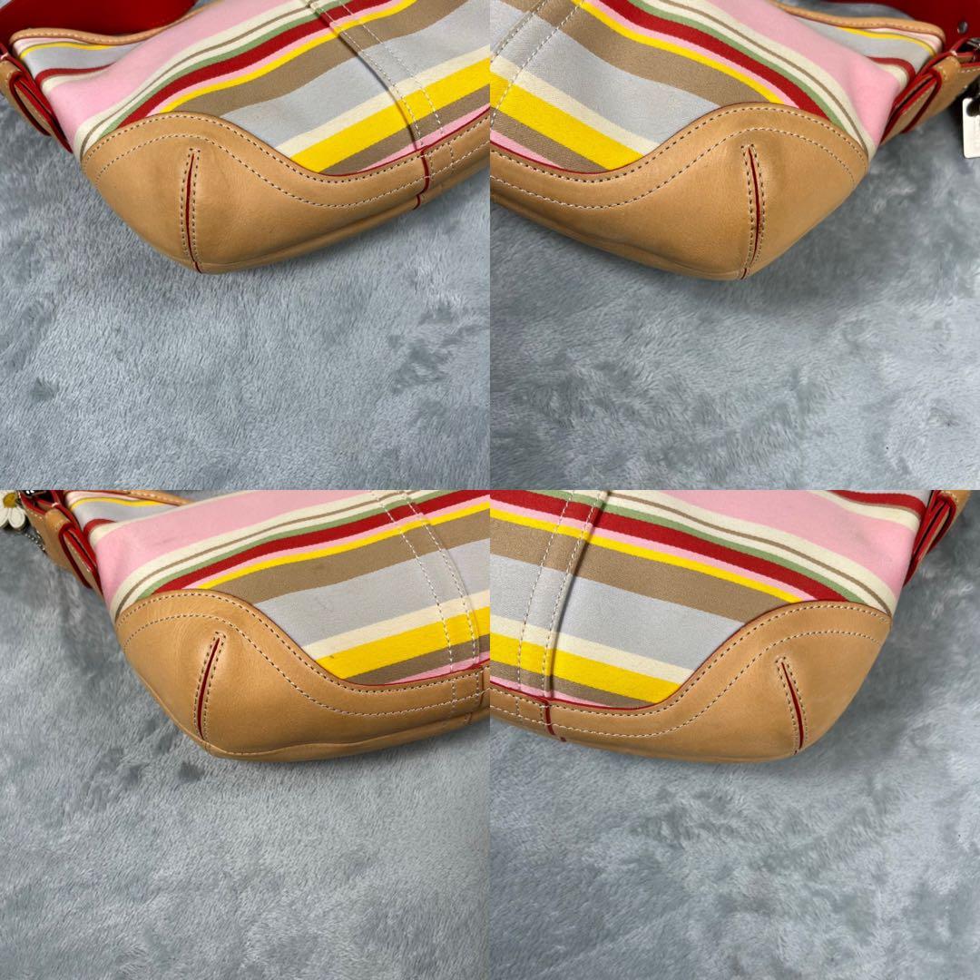 バッグ Coach Hobo Hand Bag stripe