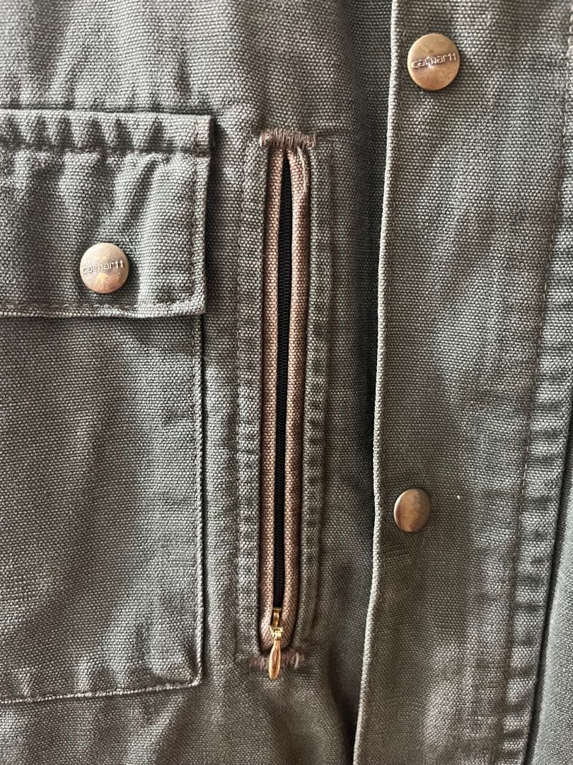 90s Carhartt USA製 ジャケット XL カーハート レアカラー 緑