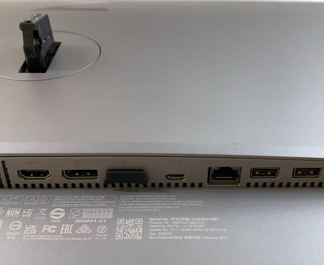 HP Z27U G3 27インチ　液晶モニタ2K Type-C HDMI