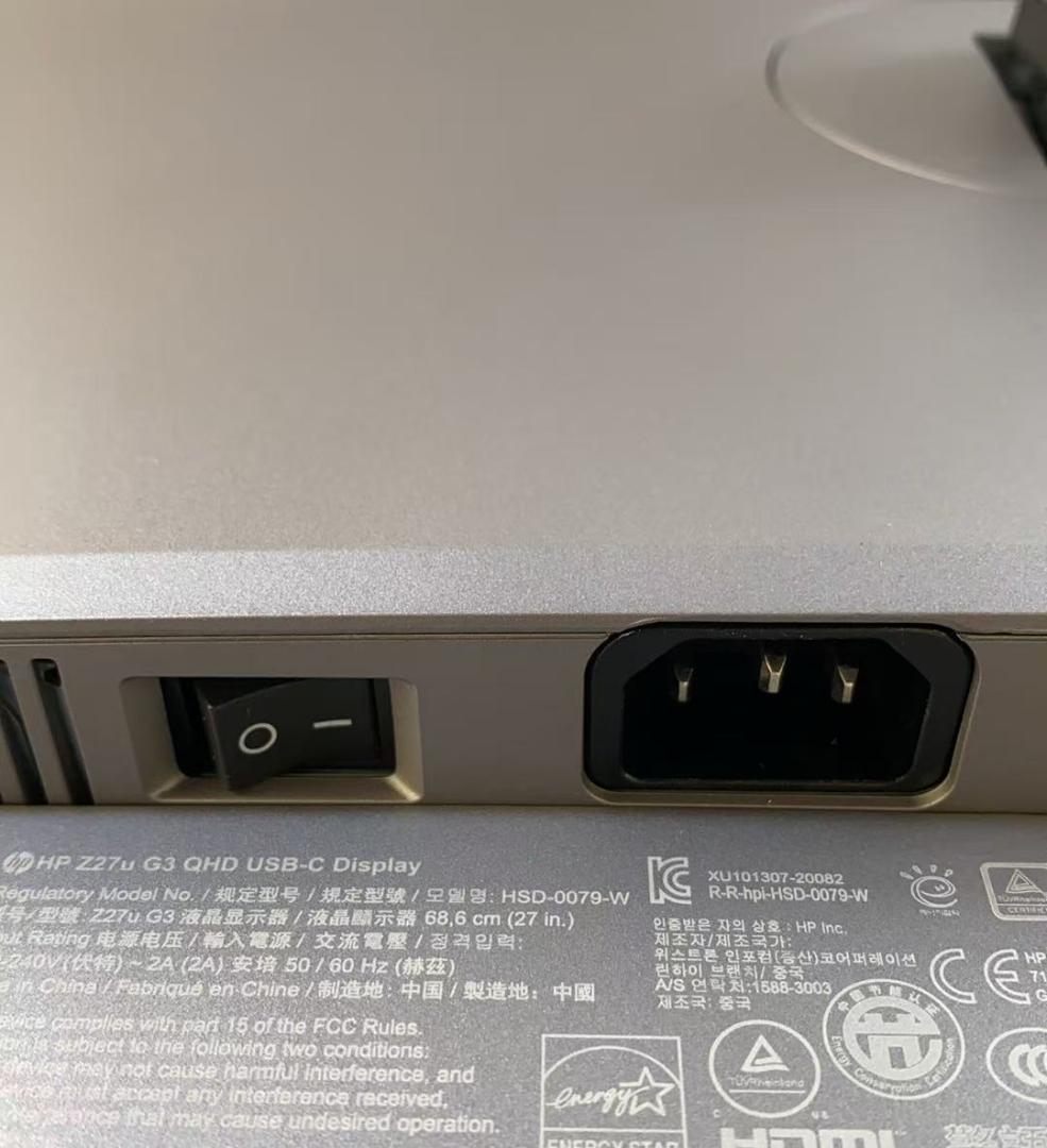 HP Z27U G3 27インチ　液晶モニタ2K Type-C HDMI