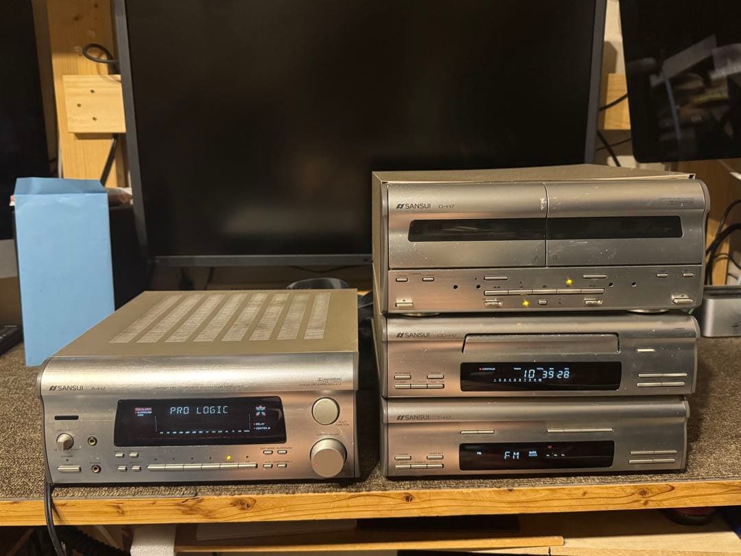 CLUB SANSUI ミニコンポ ラジオ CDプレーヤー