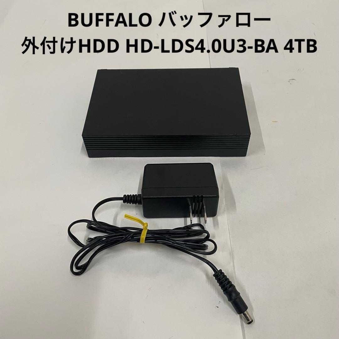 BUFFALO バッファロー 外付けHDD HD-LDS4.0U3-BA 4TB
