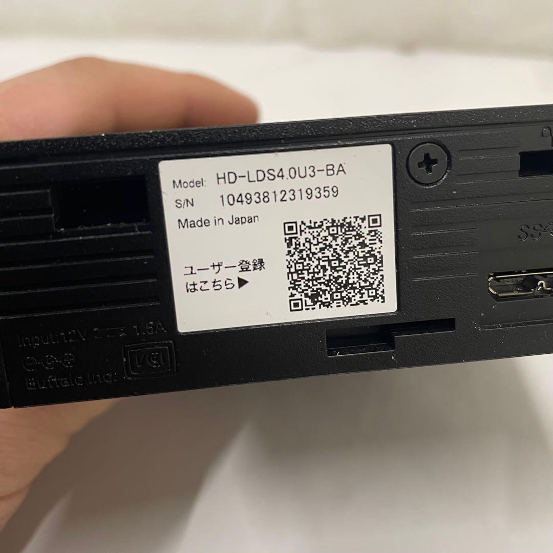 BUFFALO バッファロー 外付けHDD HD-LDS4.0U3-BA 4TB