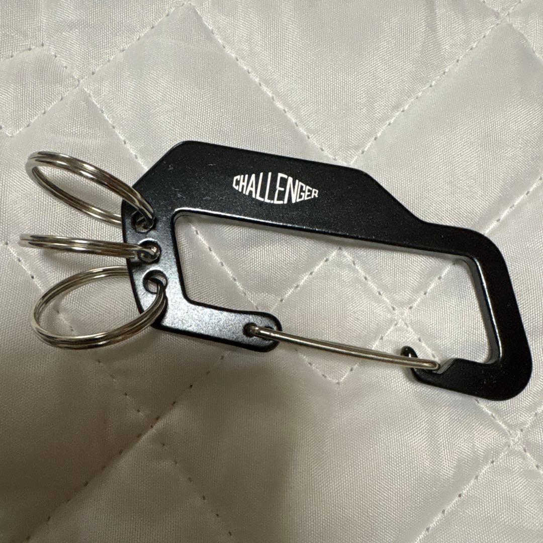 CHALLENGER ブラック カラビナ　キーホルダー