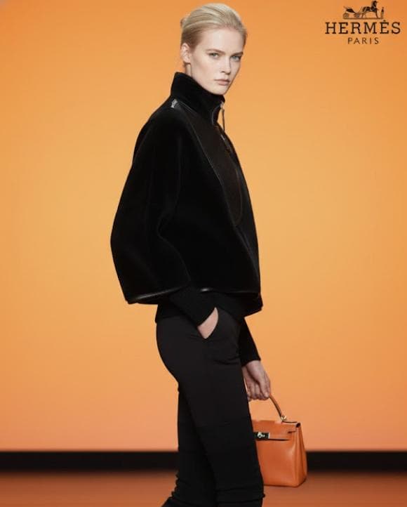 極美品★HERMES★ファー★ディアスキン★レザー★ムートン★ブルゾン★コート