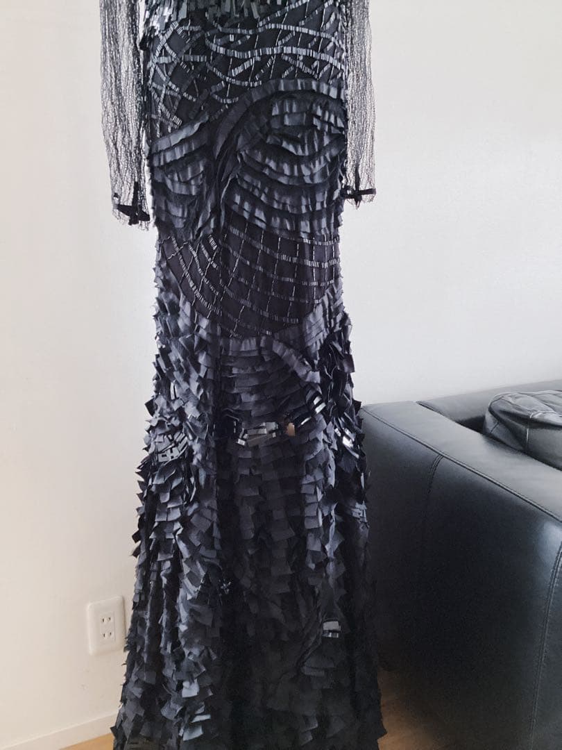 訳あり未使用品/定価2225300円【ESCADA】エスカーダ　ドレス　36