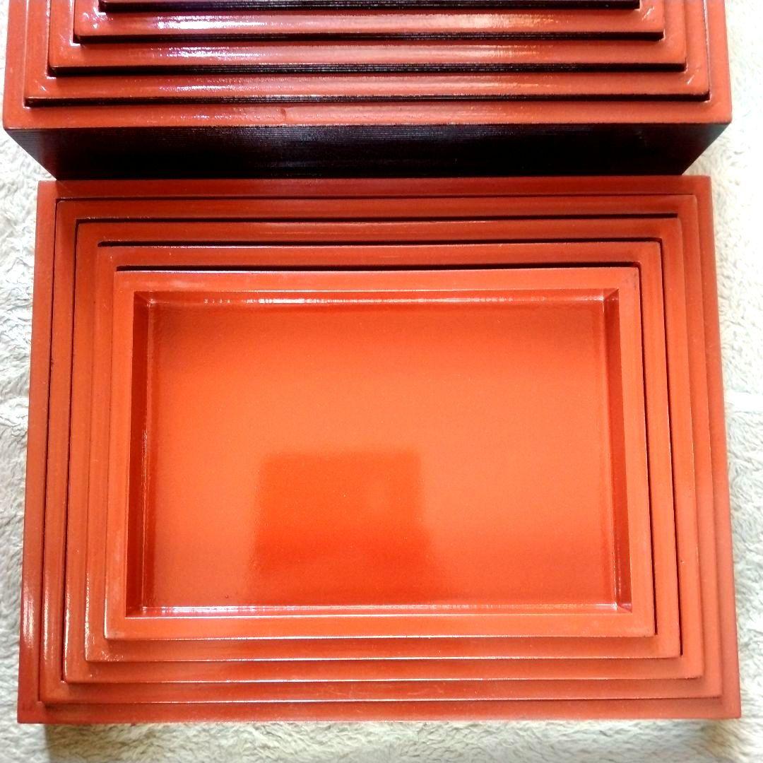 切溜 きりだめ 五段入れ子 栄重 さかえ重 5段重箱 木製 漆器