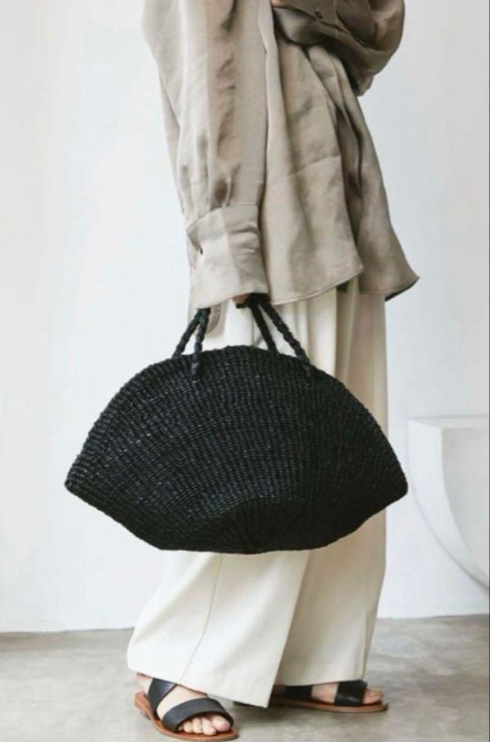 TODAY FUL VENUS BAG L かごバッグ ブラック