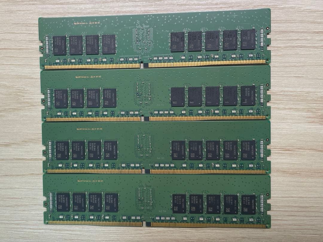 Samsung DDR4-16GB×4枚 計64GB ECC REG