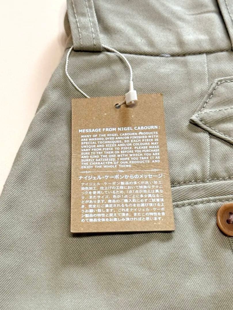 【ナイジェルケーボン】WIDE CHINO PANT - WEST POINT