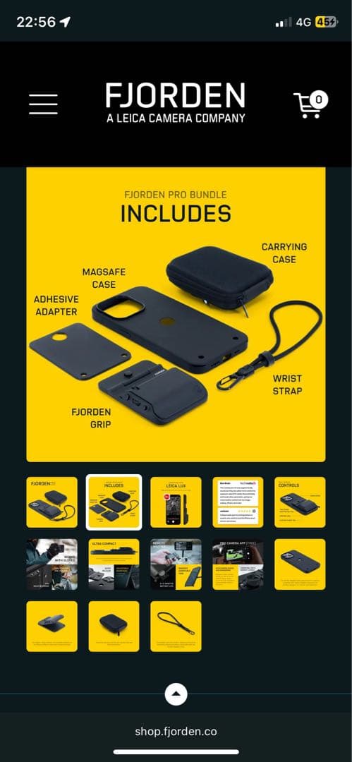 【美品】FJORDEN フィヨルデン　カメラグリップ