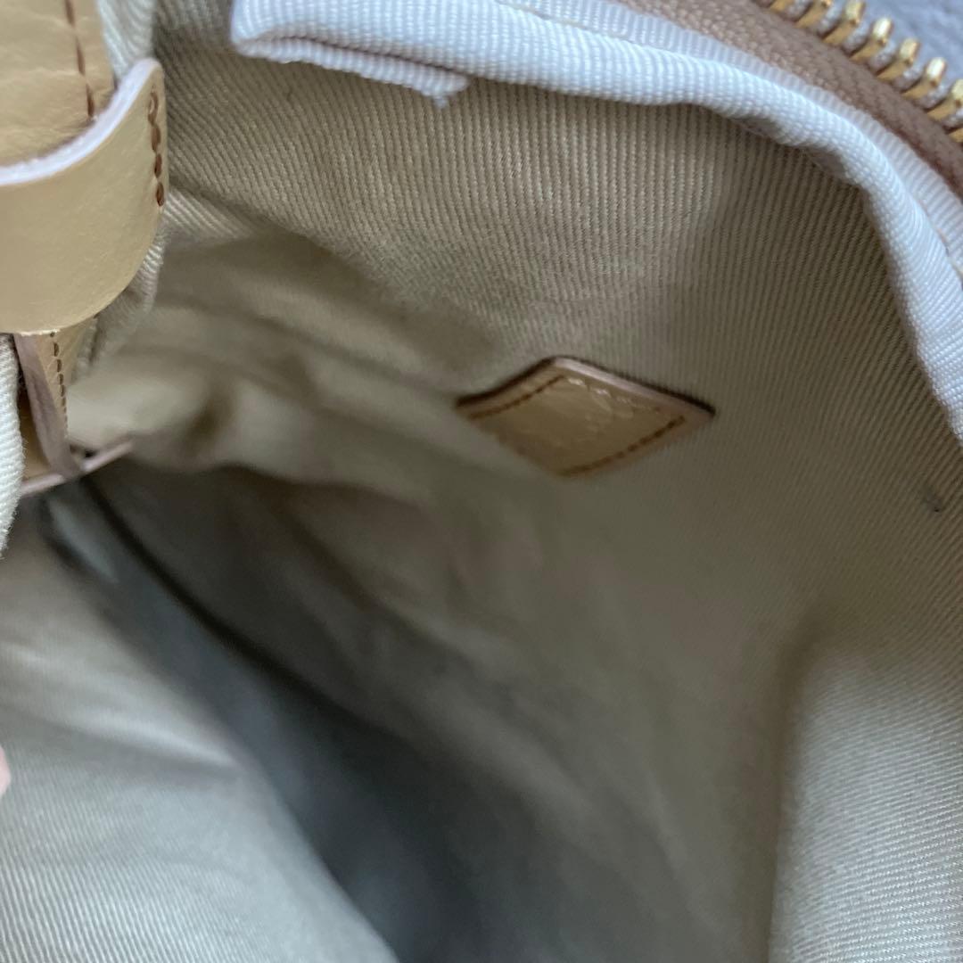 ☆最終お値下げ☆gemeil レザーワンハンドルバッグ　新ベージュ☆☆出品今日迄