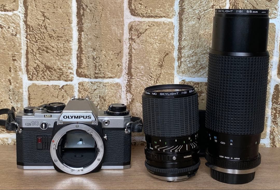 オリンパス OM10 一眼レフ フィルムカメラ レンズ2個 OLYMPUS