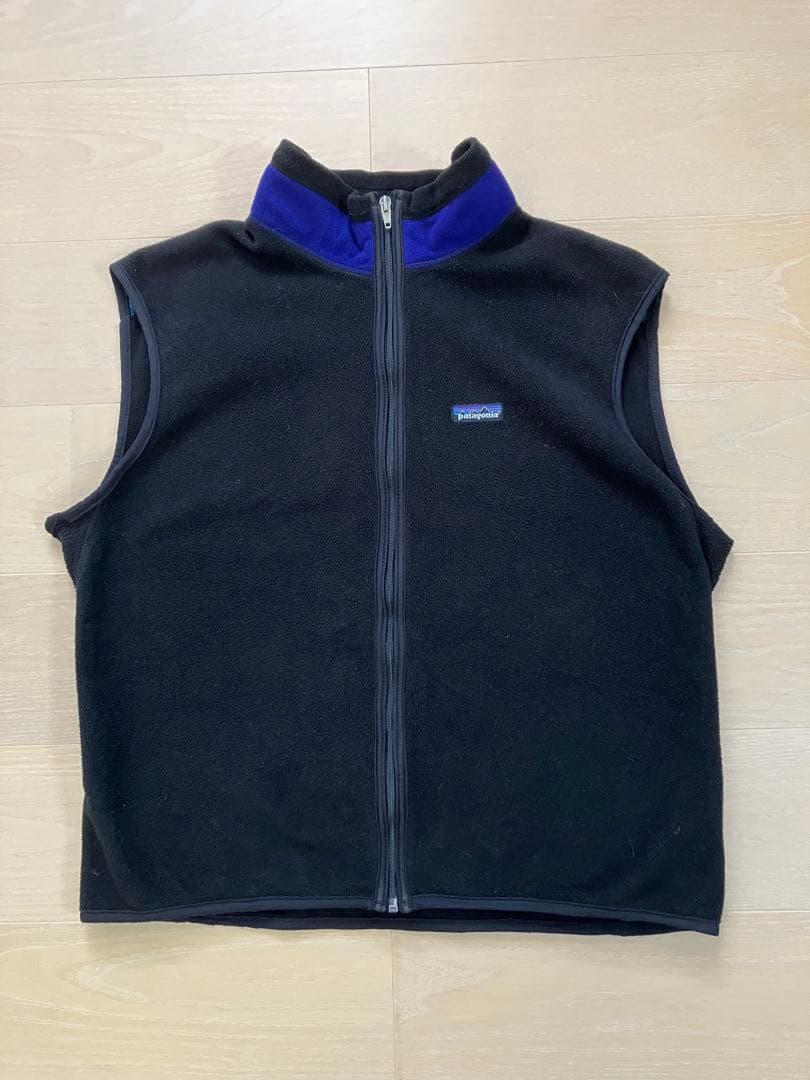 patagonia 90s USA ブラック フリース ベスト　希少XL
