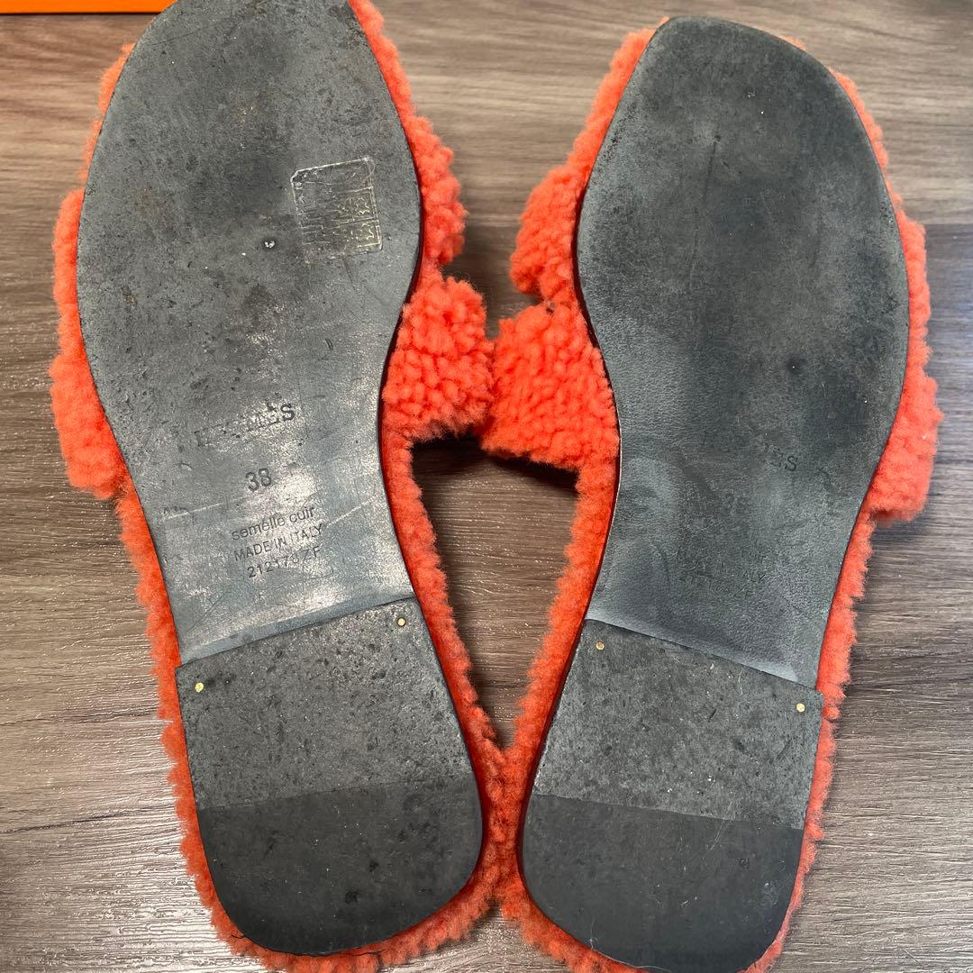 HERMESエルメス　箱付き　オランムートンサンダル38