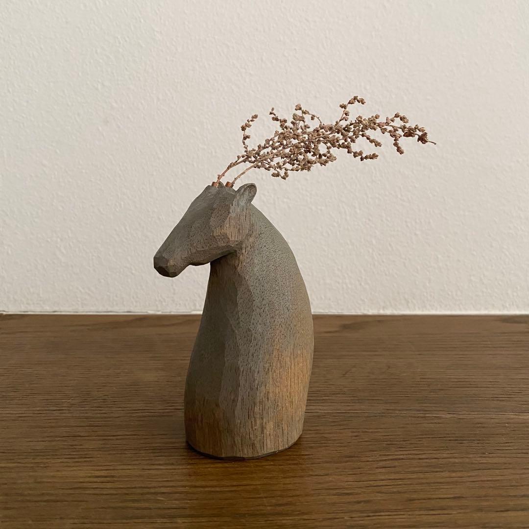 苔むす木工　オブジェ　シカ