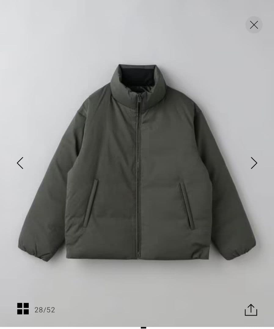 BEAUTY&YOUTH 小松マテーレ スタンドカラー ダウンジャケット L