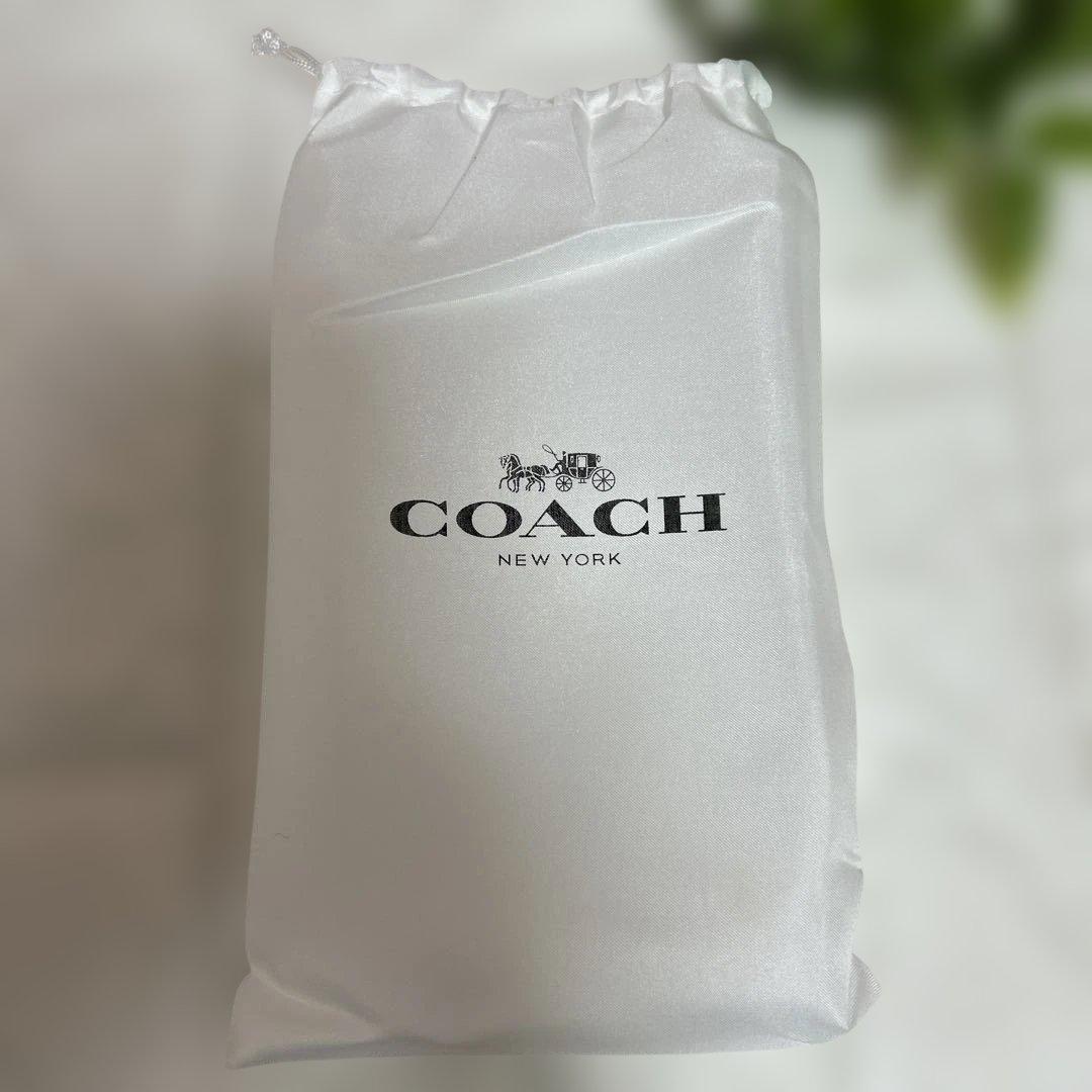 【新品未使用】COACH 長財布 シグネチャーキャンバス ラウンドファスナー型