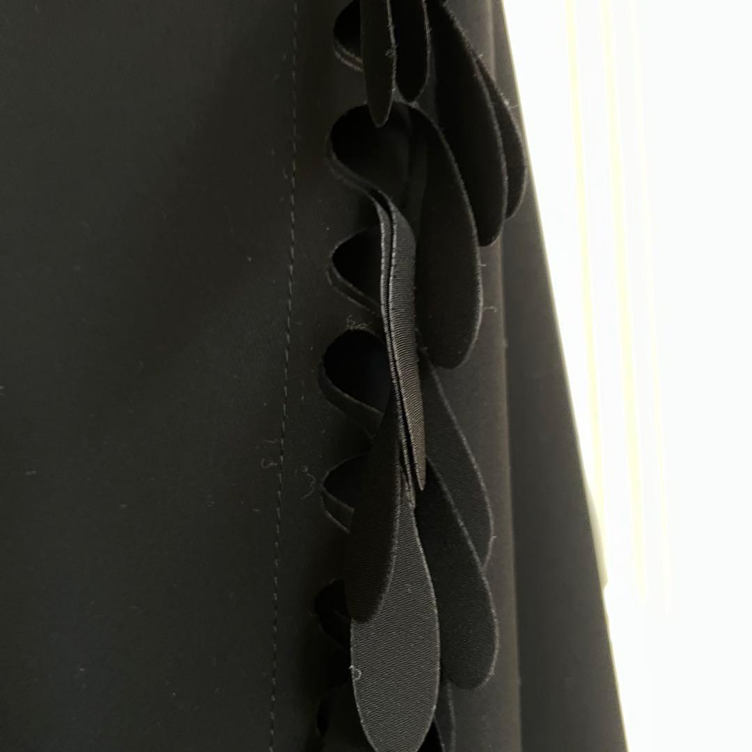 ISSEY MIYAKE イッセイミヤケ ブラック フリンジキャミワンピース