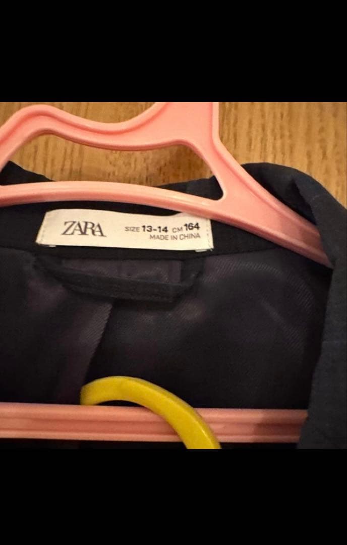 新品タグ付き　ZARA フォーマルスーツ　ネイビー系　164センチ