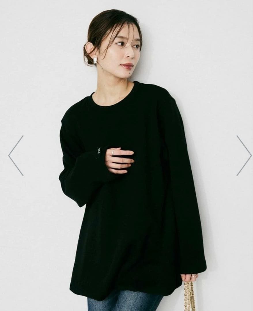 お値下げ　【YENN】バルーンチュニックプルオーバー　ブラック新品未使用品