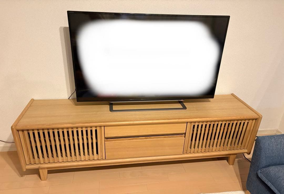 木製テレビ台 180cm幅 ローボード ナチュラル 2/13発送