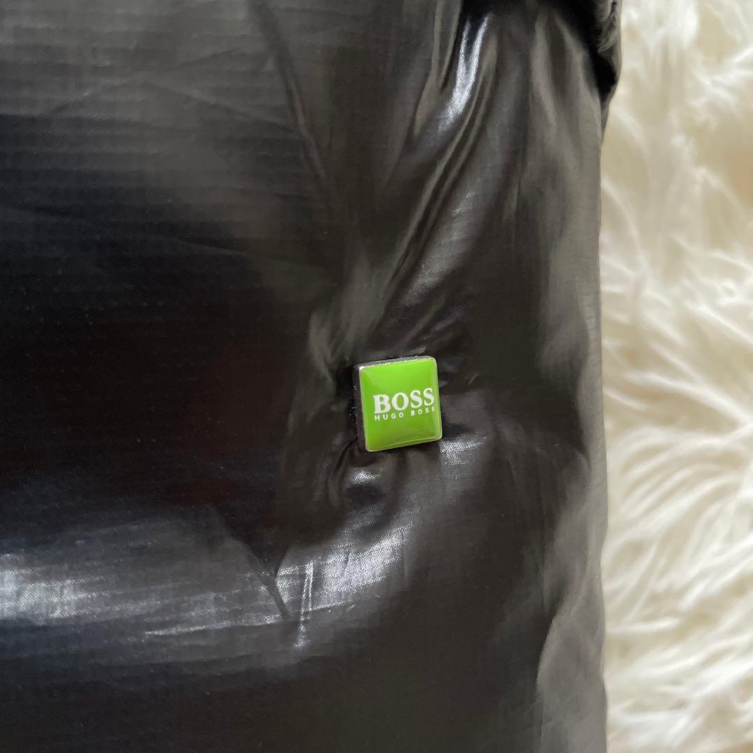 BOSS HUGO BOSS ダウンベスト　スエード　切り替え　2way フード