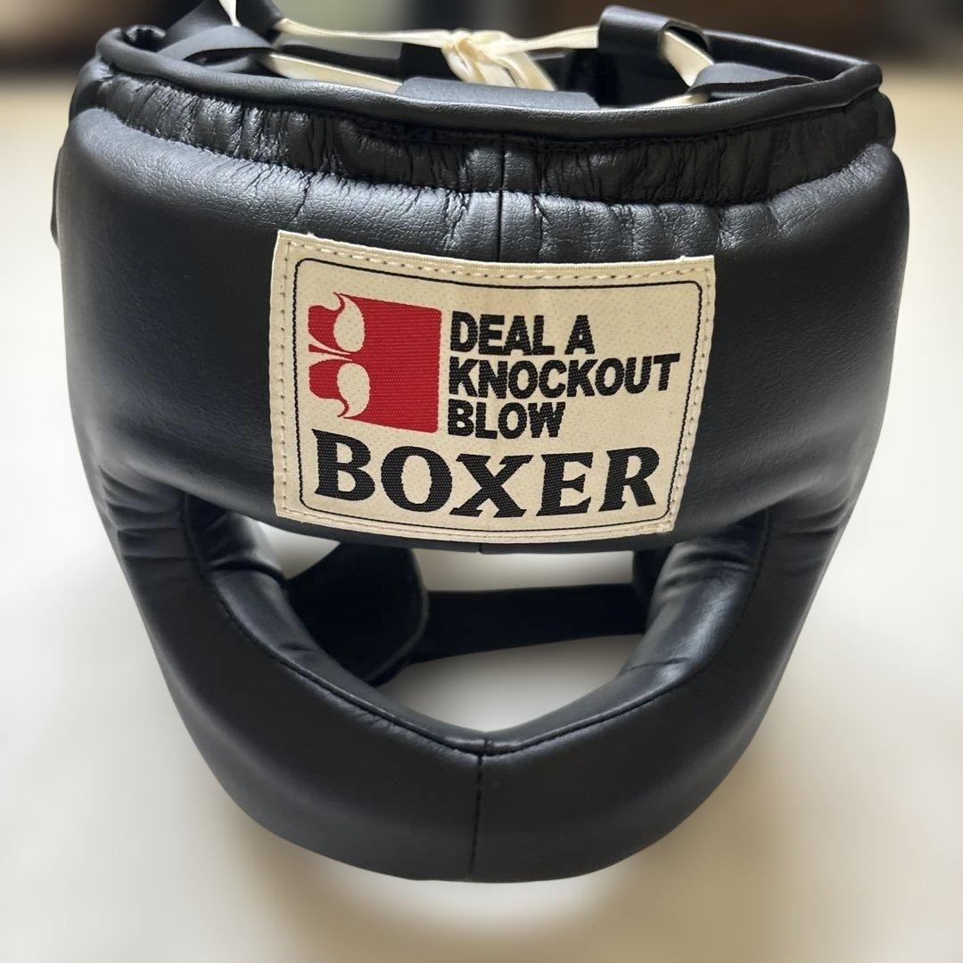 イサミ ISAMI BOXER ヘッドギア 黒色 フリーサイズ