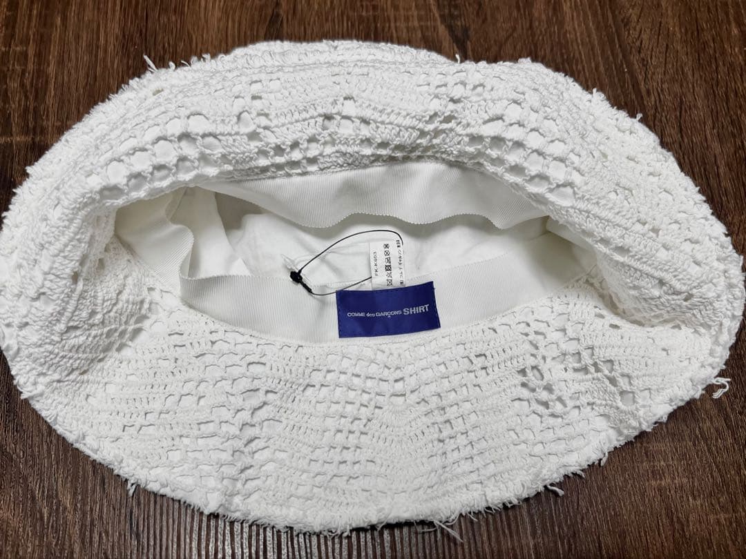 【新品未使用】コムデギャルソン　バケットハット　　レース　白