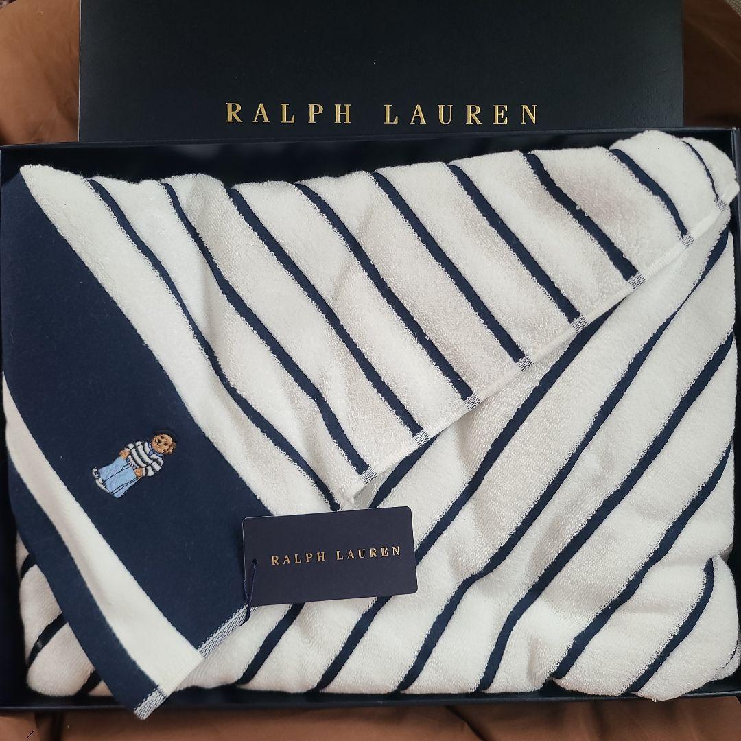 Ralph Lauren ストライプ タオルケット
