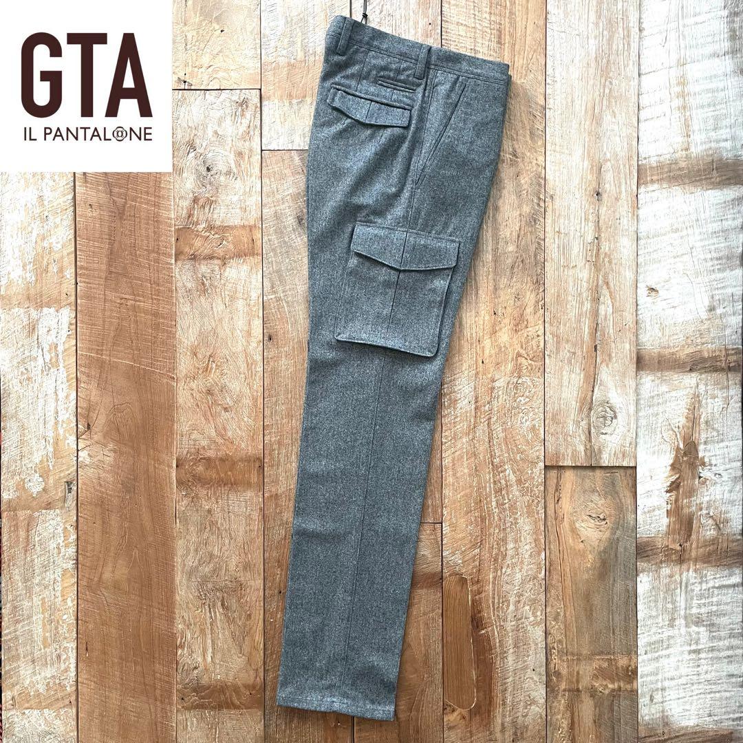 【新品未使用】GTA テーパード ウール カーゴ スラックス パンツ 46