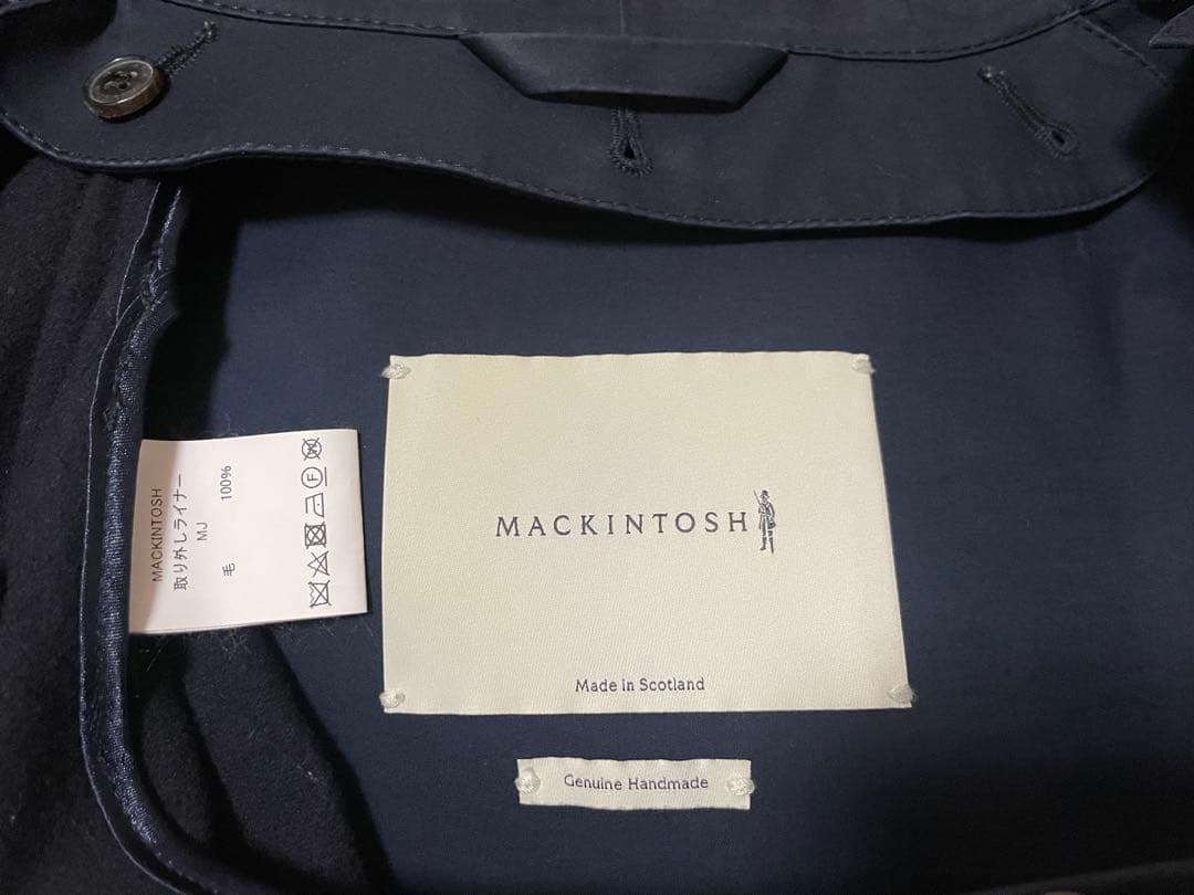 mackintosh ゴム引きコート　フード付き