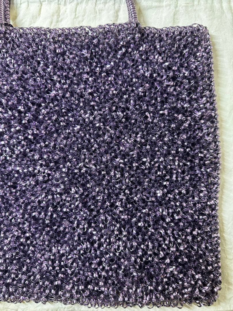 【チャーム付】アンテプリマ ANTEPRIMA スクエアラージ パープル