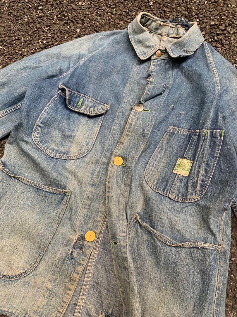 40s denim coveralls Cone mills コーンミルズ