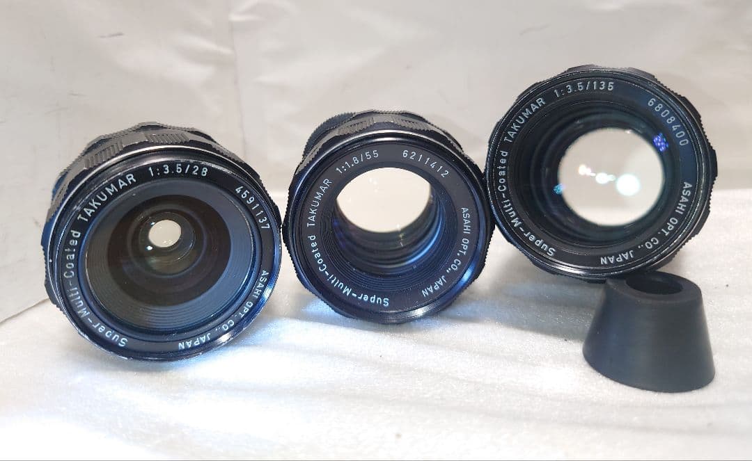 美品！3点★Pentax Super M TAKUMAR 28 55 135mm