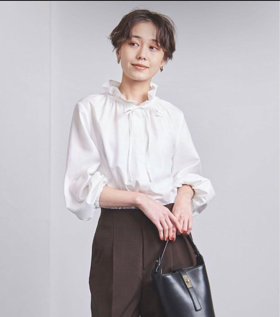 ユナイテッドアローズ　Pフリルブラウス