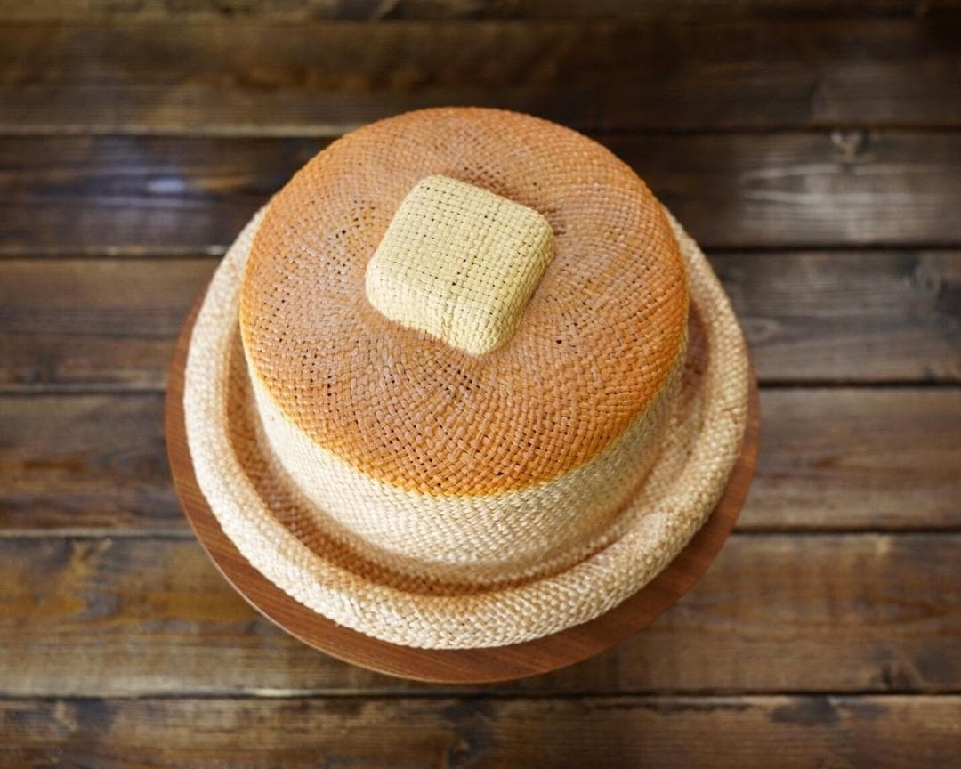 新品 kent bread hat 夏のホットケーキハット 麦わら帽子 パン