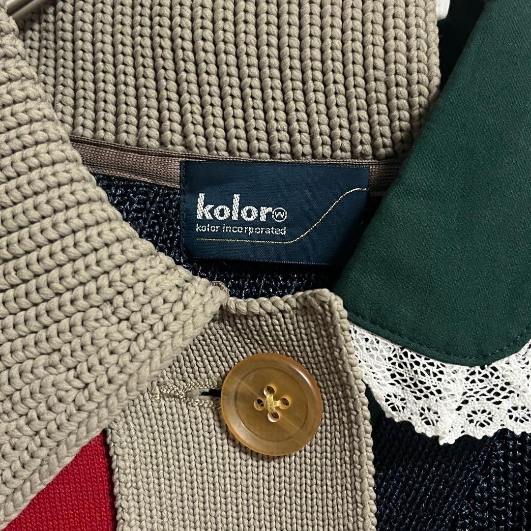 【極美品】kolor カラー デザインシャツ 変形　トップス　ポロシャツ　完売品