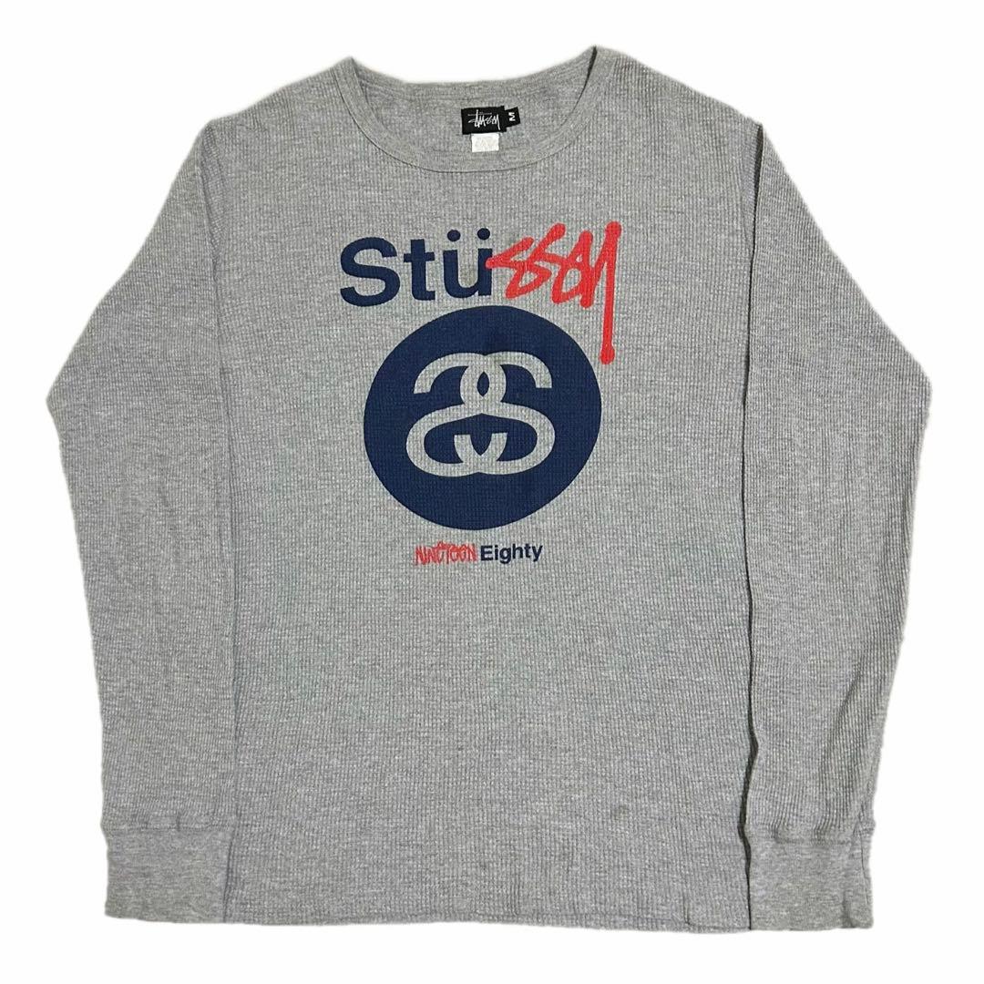 80s - 90s OLD STUSSY SSリンクロゴサーマルロンT tシャツ