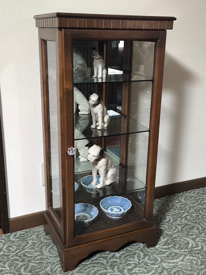 ガラスケース　ガラス飾り棚　キャビネット　コレクションケース　ショーケース