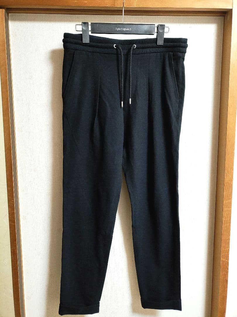 【美品】【定価６万円】1piu1uguale3 EASY SLACKS ブラック