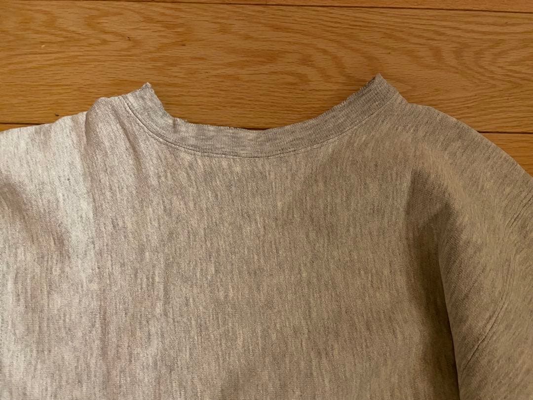 h*y様 チャンピオン 80sリバースウィーブ　NAVY 染み込みプリント Lサ